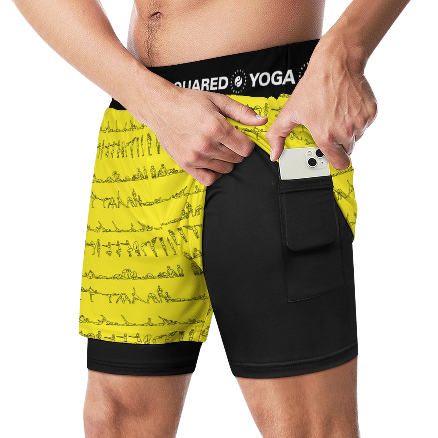 Serie Bikram - Pantalones cortos de yoga de compresión