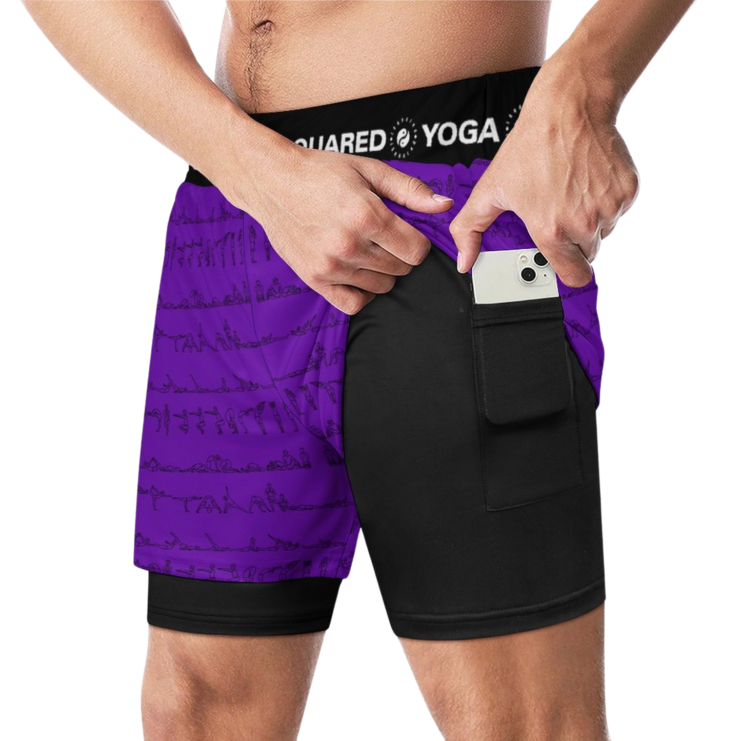 Serie Bikram - Pantalones cortos de yoga de compresión