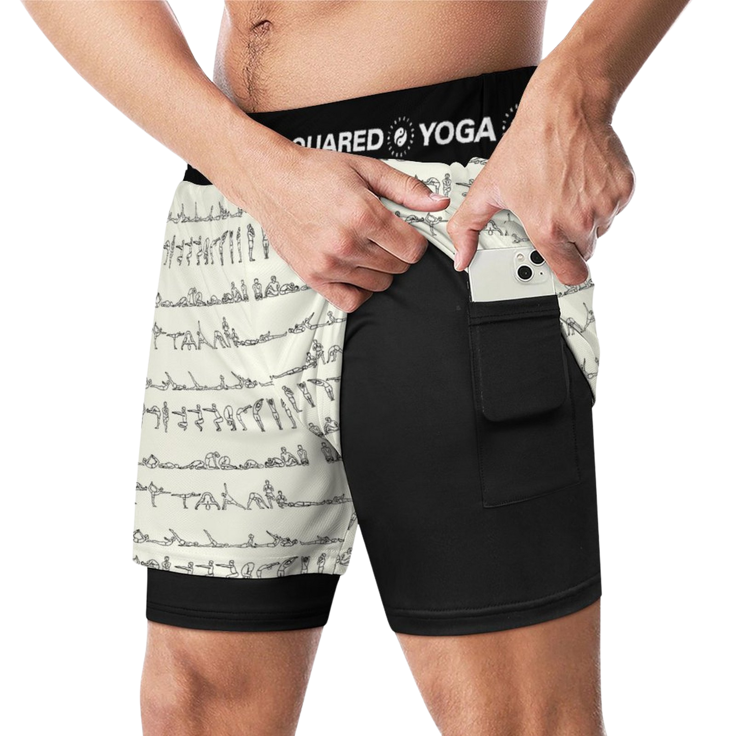 Serie Bikram - Pantalones cortos de yoga de compresión