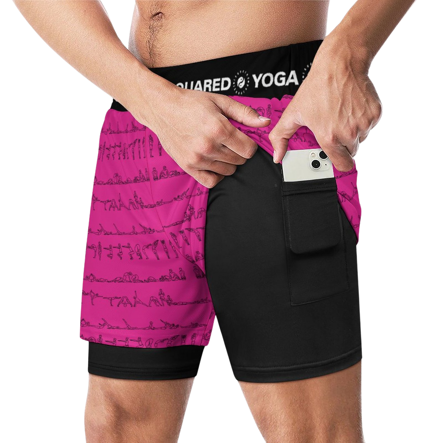Serie Bikram - Pantalones cortos de yoga de compresión