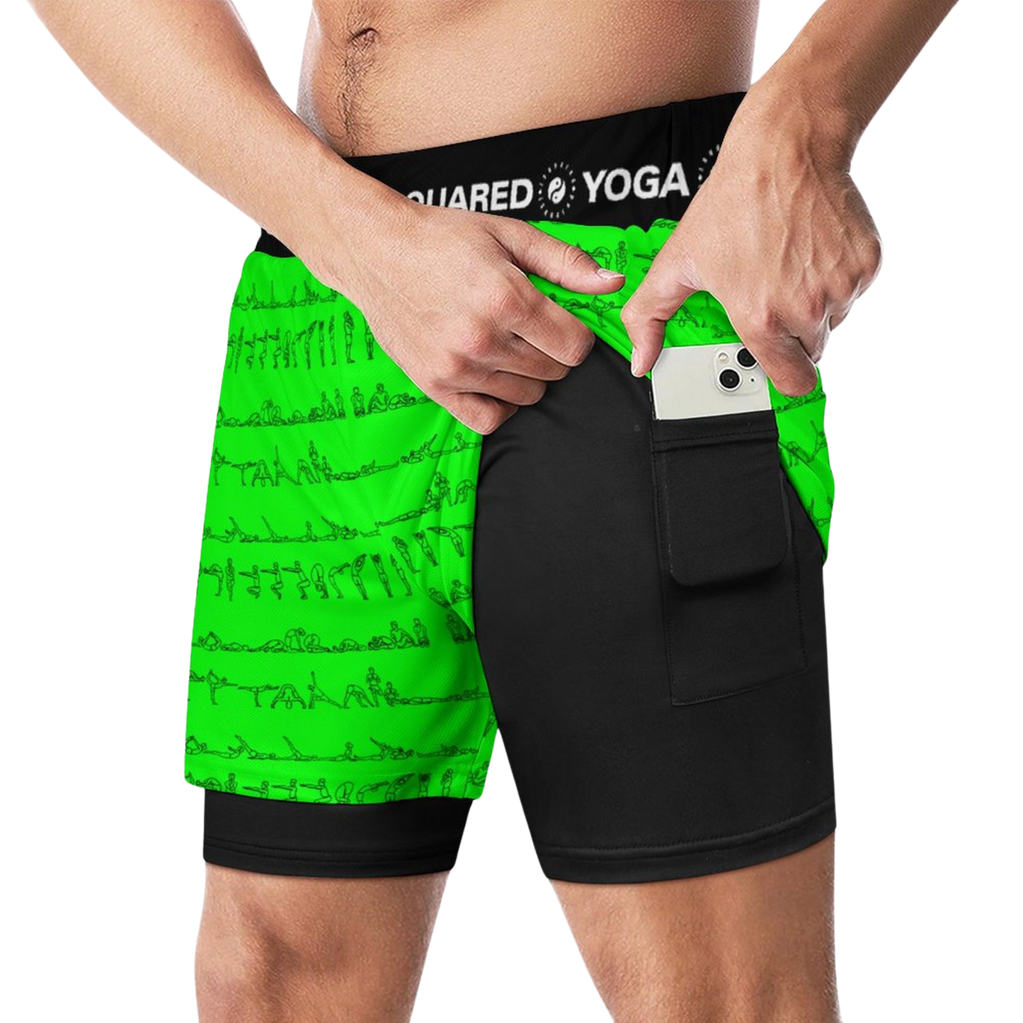 Serie Bikram - Pantalones cortos de yoga de compresión