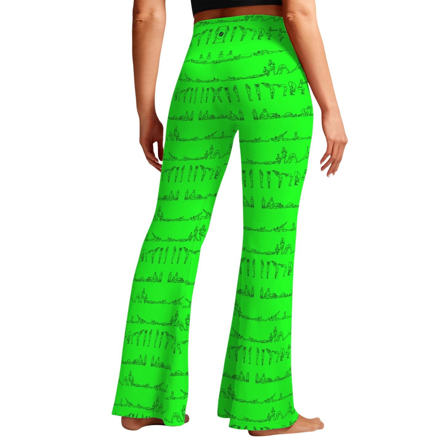 Bikram Series - Cross Waisted Flair Leggings
