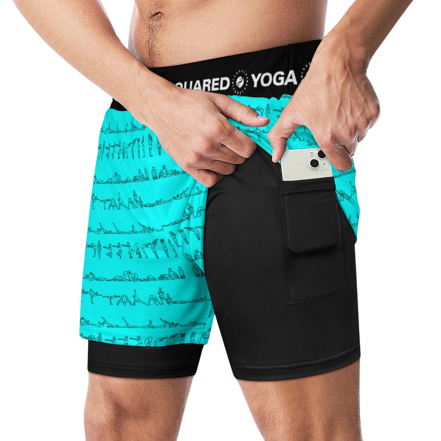 Serie Bikram - Pantalones cortos de yoga de compresión