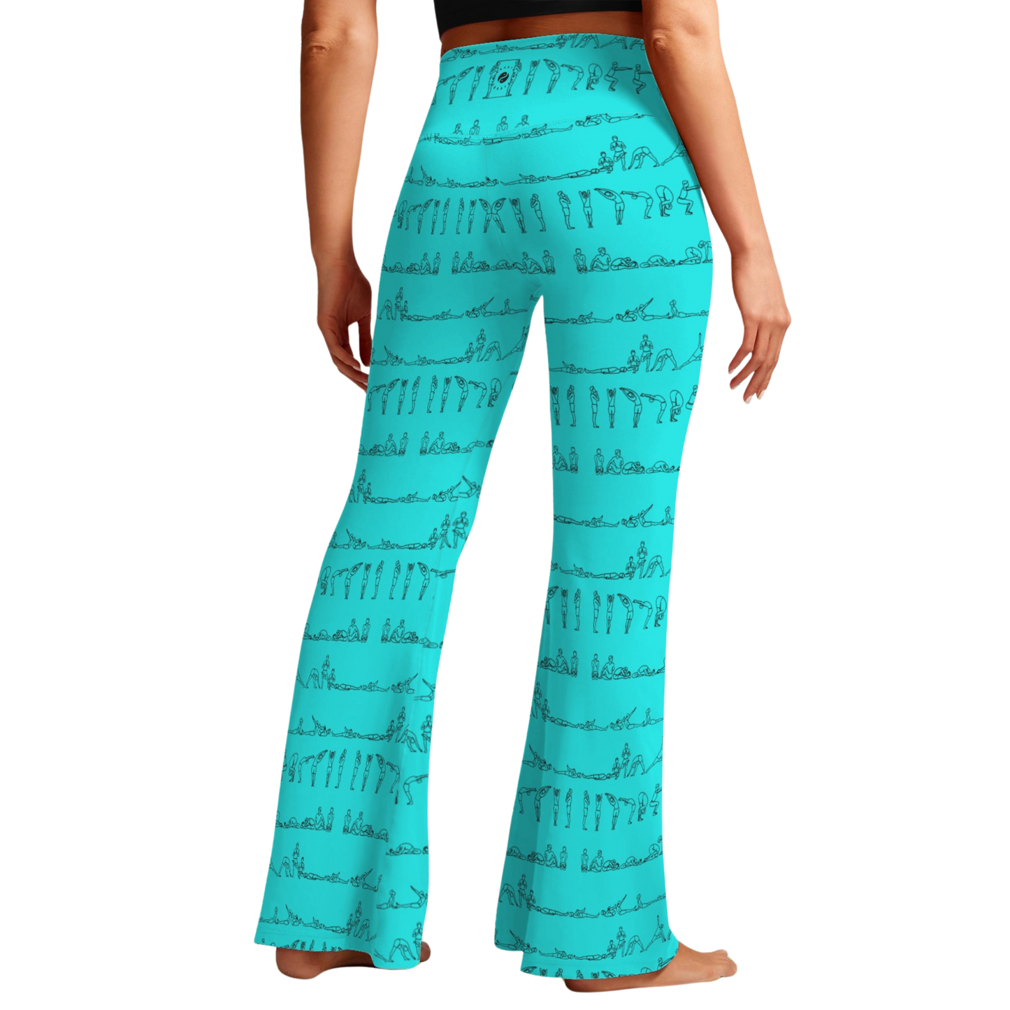 Bikram Series - Cross Waisted Flair Leggings