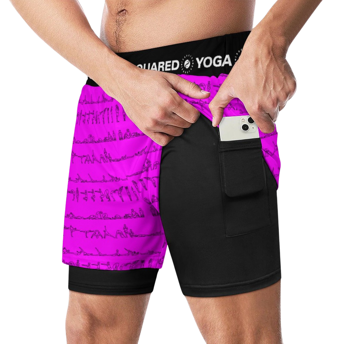 Serie Bikram - Pantalones cortos de yoga de compresión