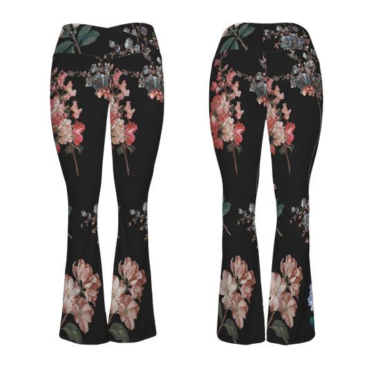 Botanicals - Cross Waisted Flair Leggings