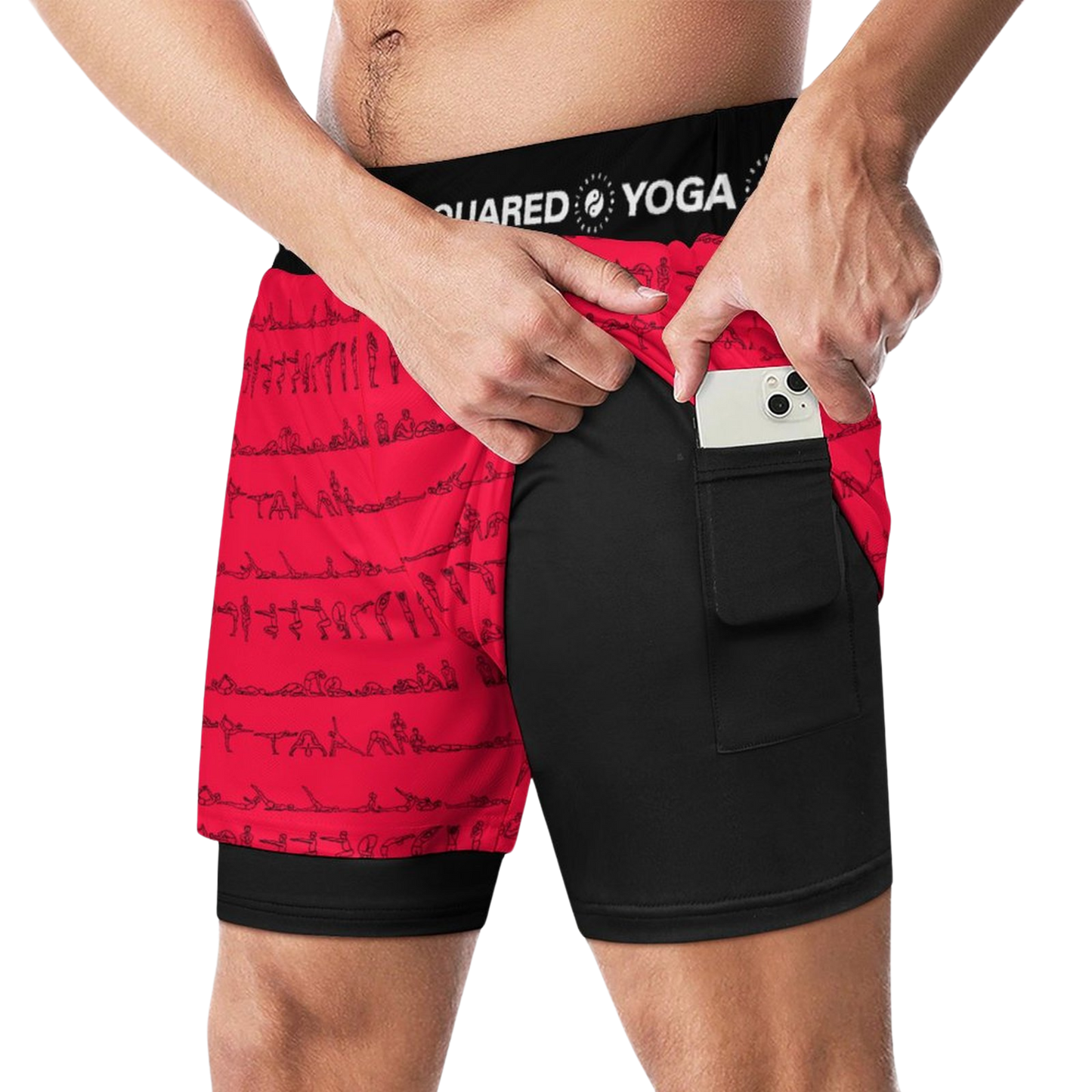 Serie Bikram - Pantalones cortos de yoga de compresión