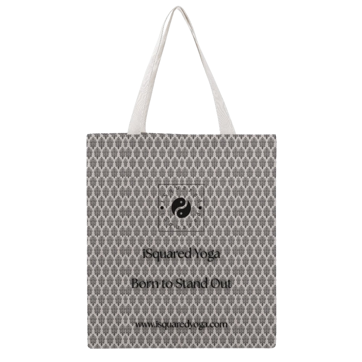 Jaipur Love iSquared tote bag in cotton canvas with double-sided print and reinforced shoulder straps