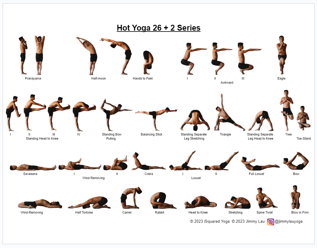 Tarjeta de Práctica Hot Yoga 26+2