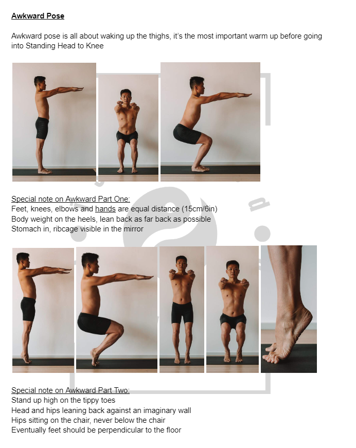 Guía de práctica de Hot Yoga 26+2 (Serie de pie)
