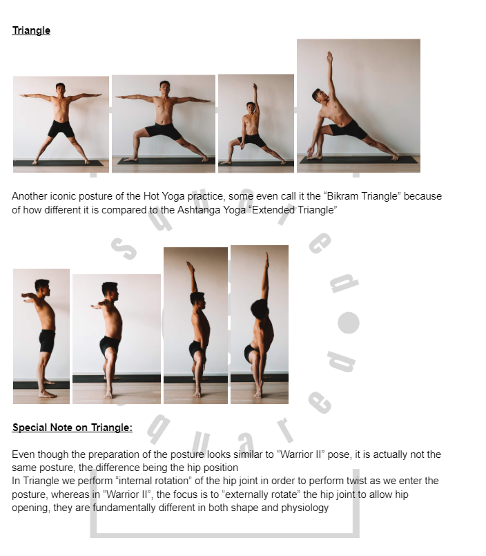 Guía de práctica de Hot Yoga 26+2 (Serie de pie)