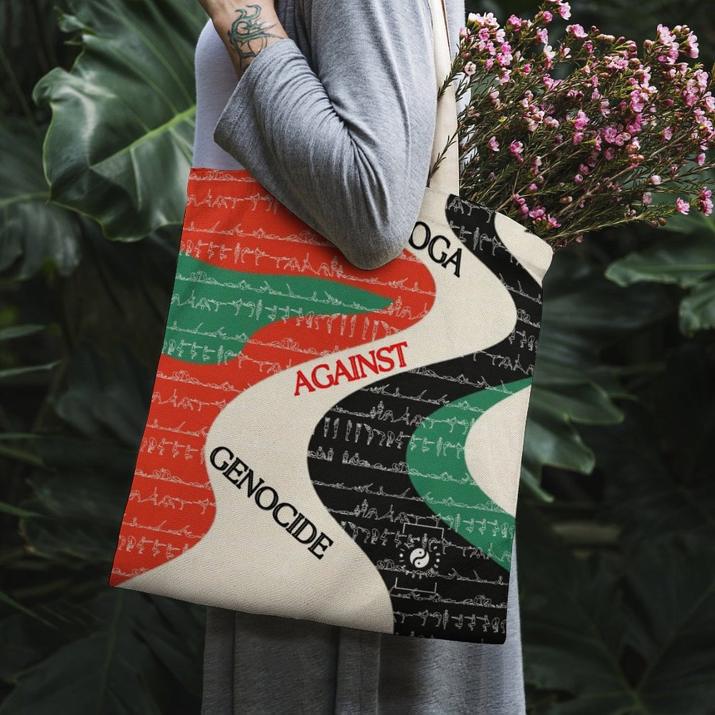 iSquared Tote Bag - Yoga Against Genocide
