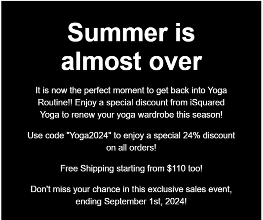 End of Summer Sale is now ON!! - iSquaredYoga