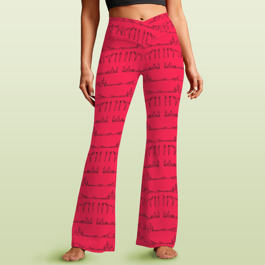 Bikram Series - Cross Waisted Flair Leggings