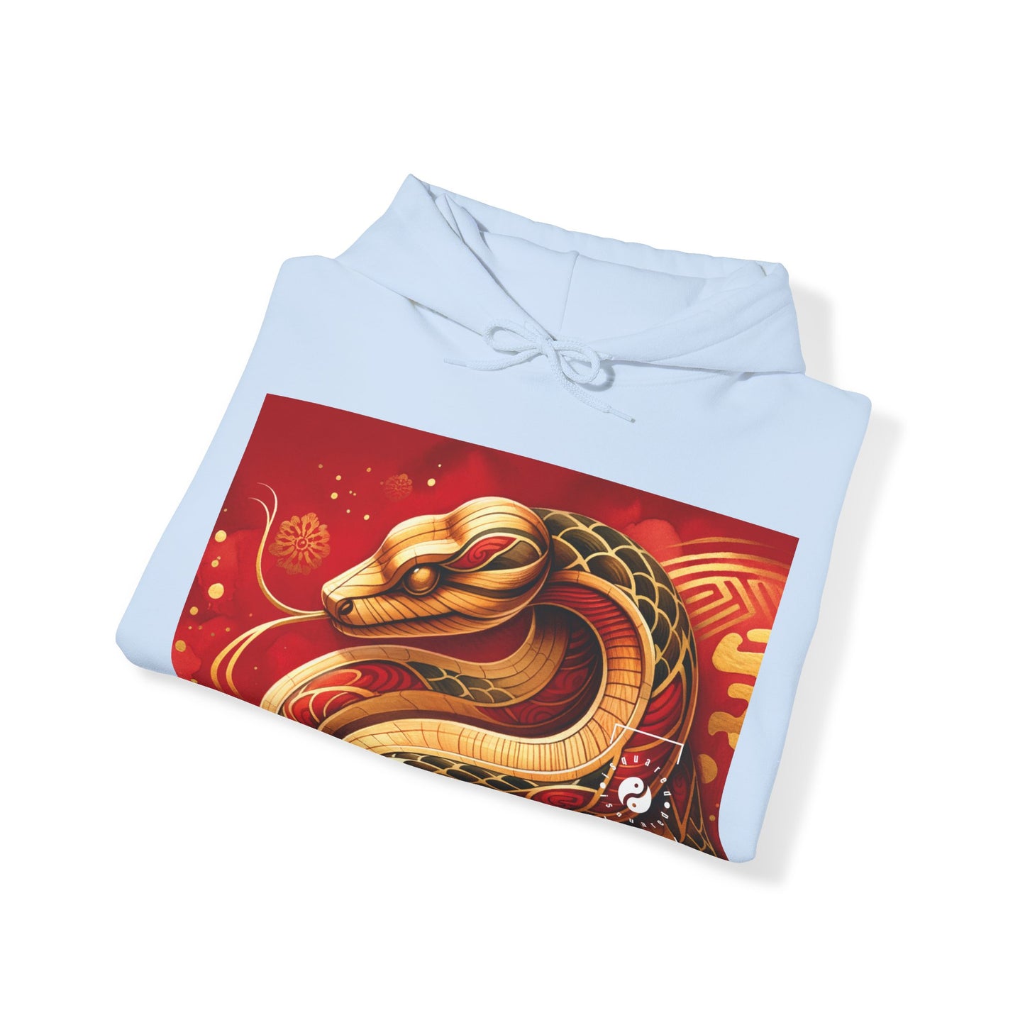 "Crimson Serenity: The Golden Snake" - Hoodie