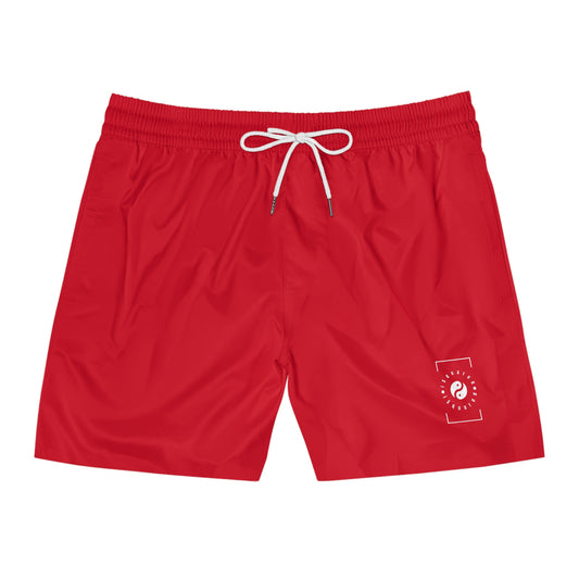 #D10927 Scarlet Red - Swim Shorts (Solid Color) for Men