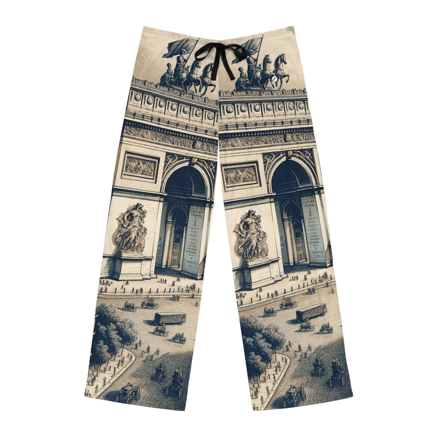 "Majesty of the Arc: A Napoleon Era Portrait" - men's Lounge Pants