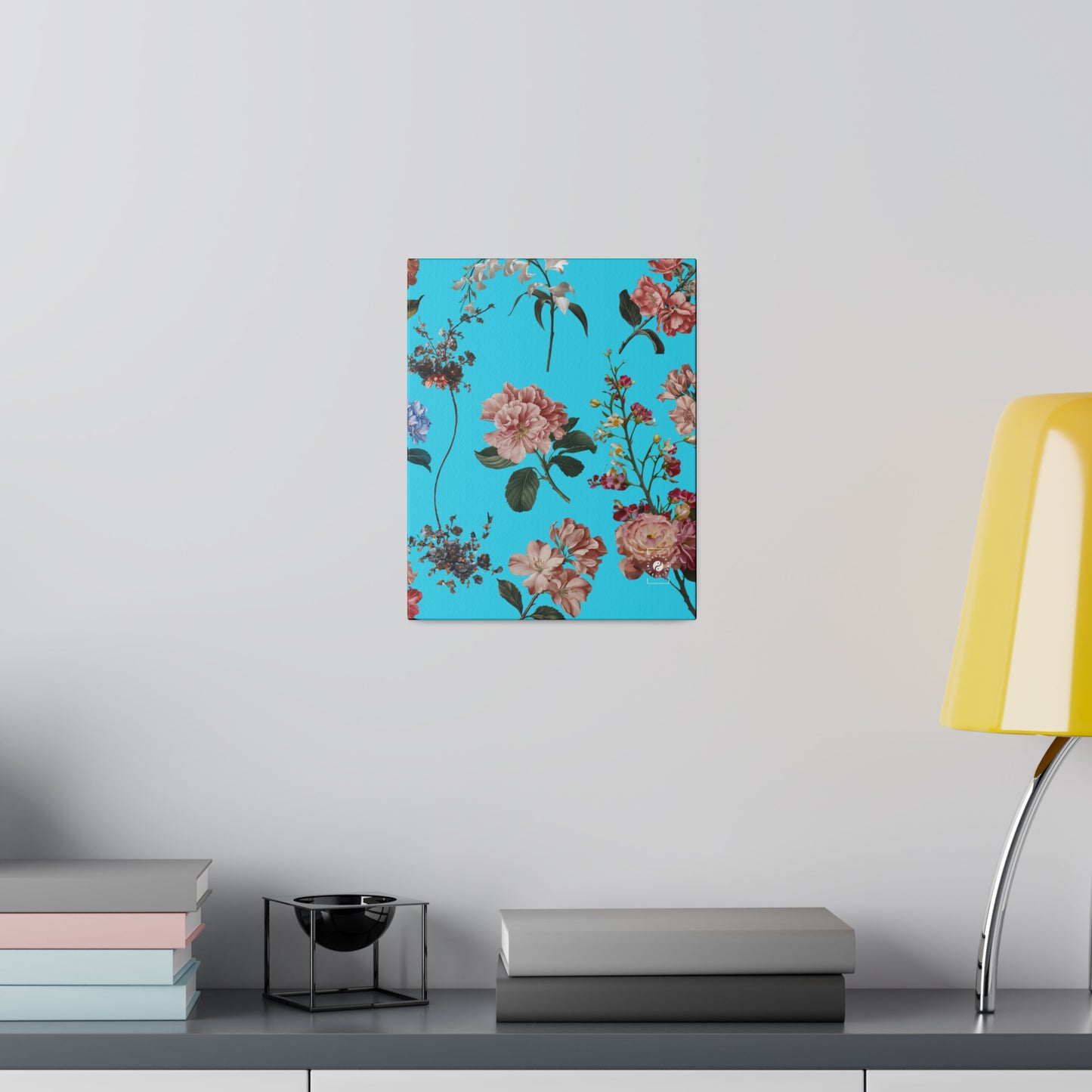 Botanicals on Azure - Art Print Canvas