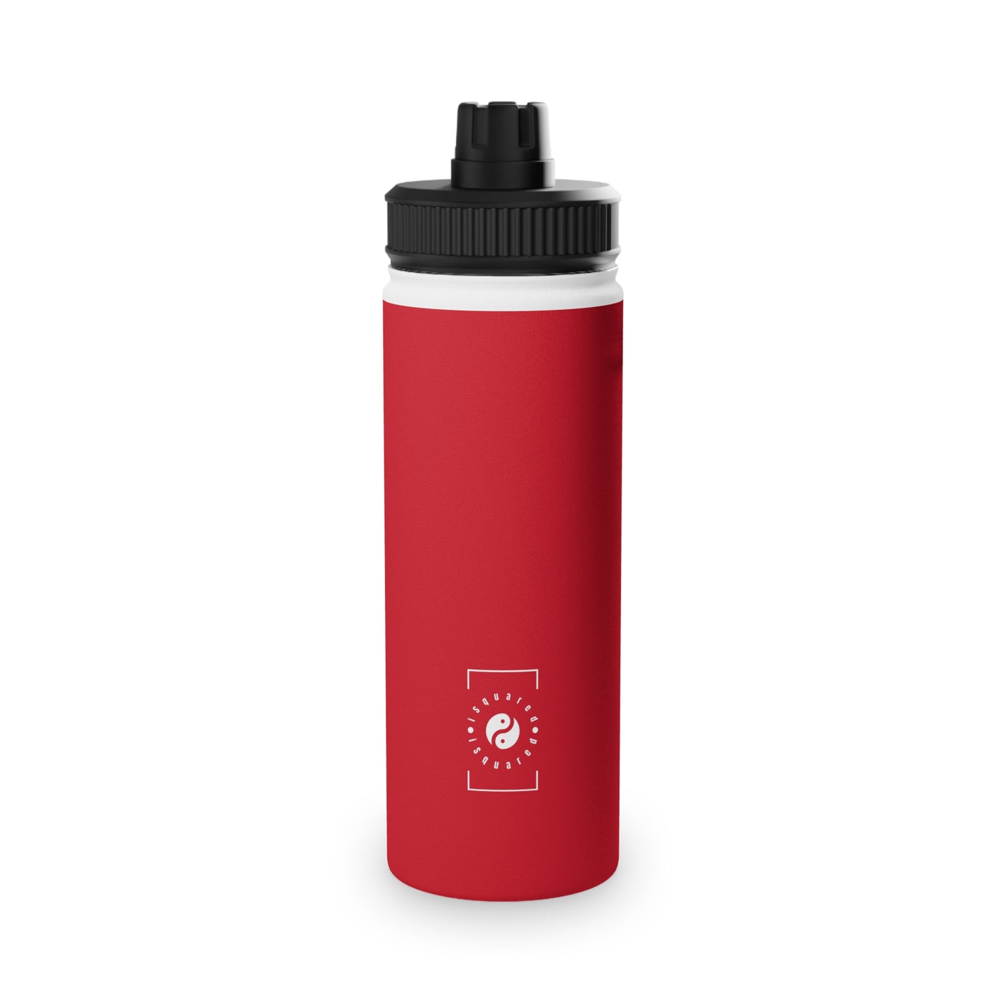 #D10927 Scarlet Red - Sports Water Bottle