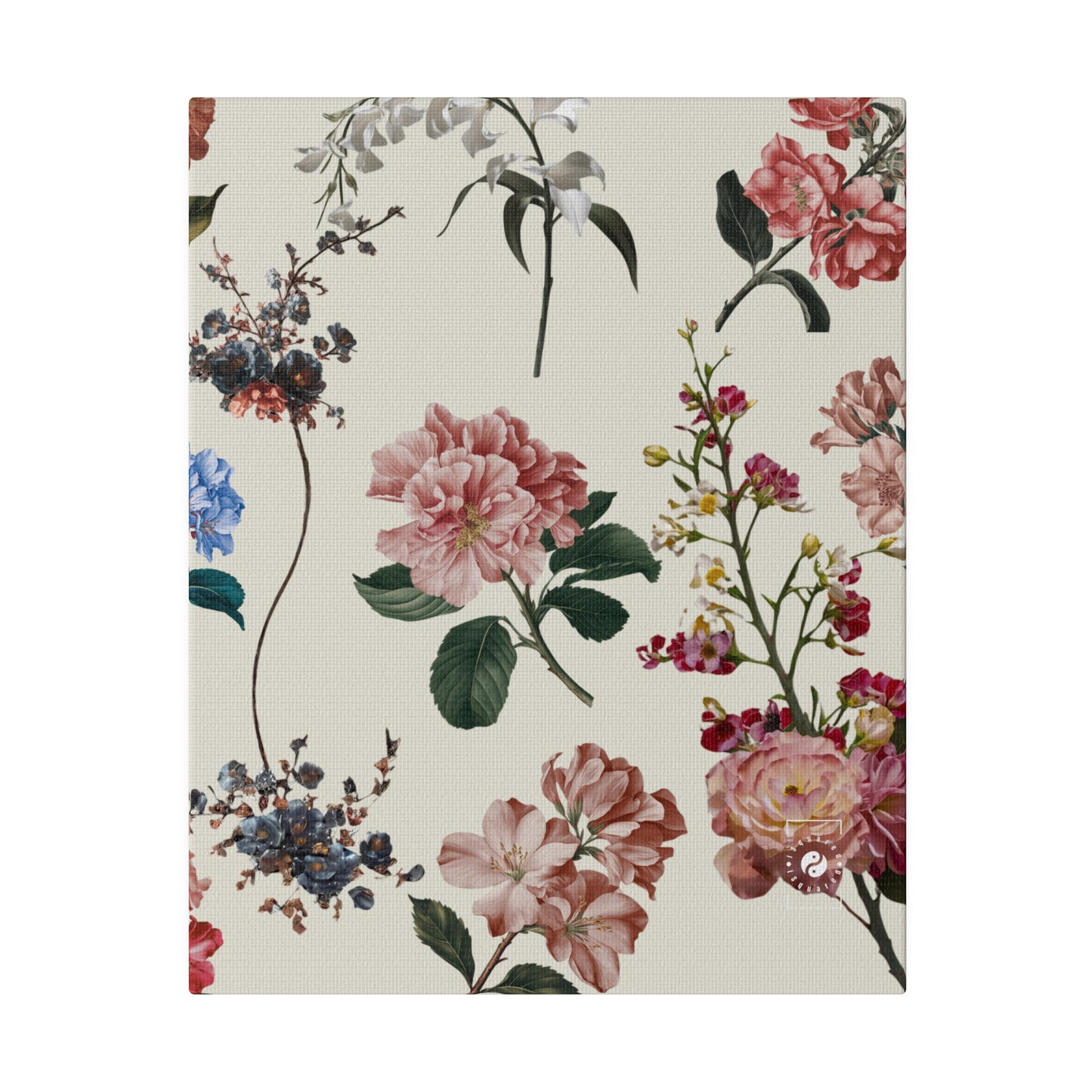 Botanicals on Beige - Art Print Canvas