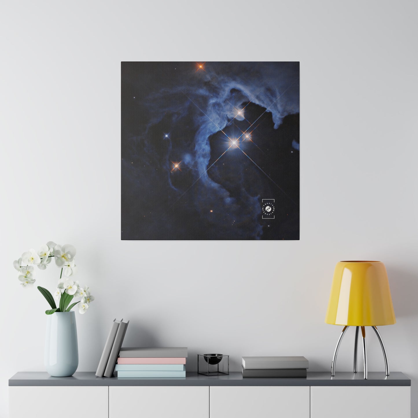 HP Tau, HP Tau G2, and G3 3 star system captured by Hubble - Art Print Canvas