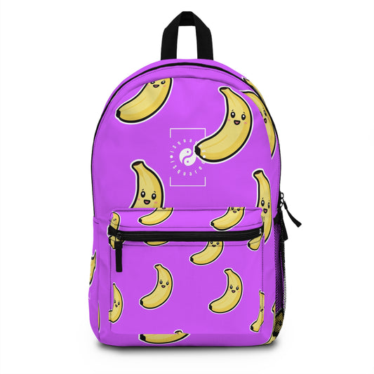 #D65BFF Purple + Banana - Backpack