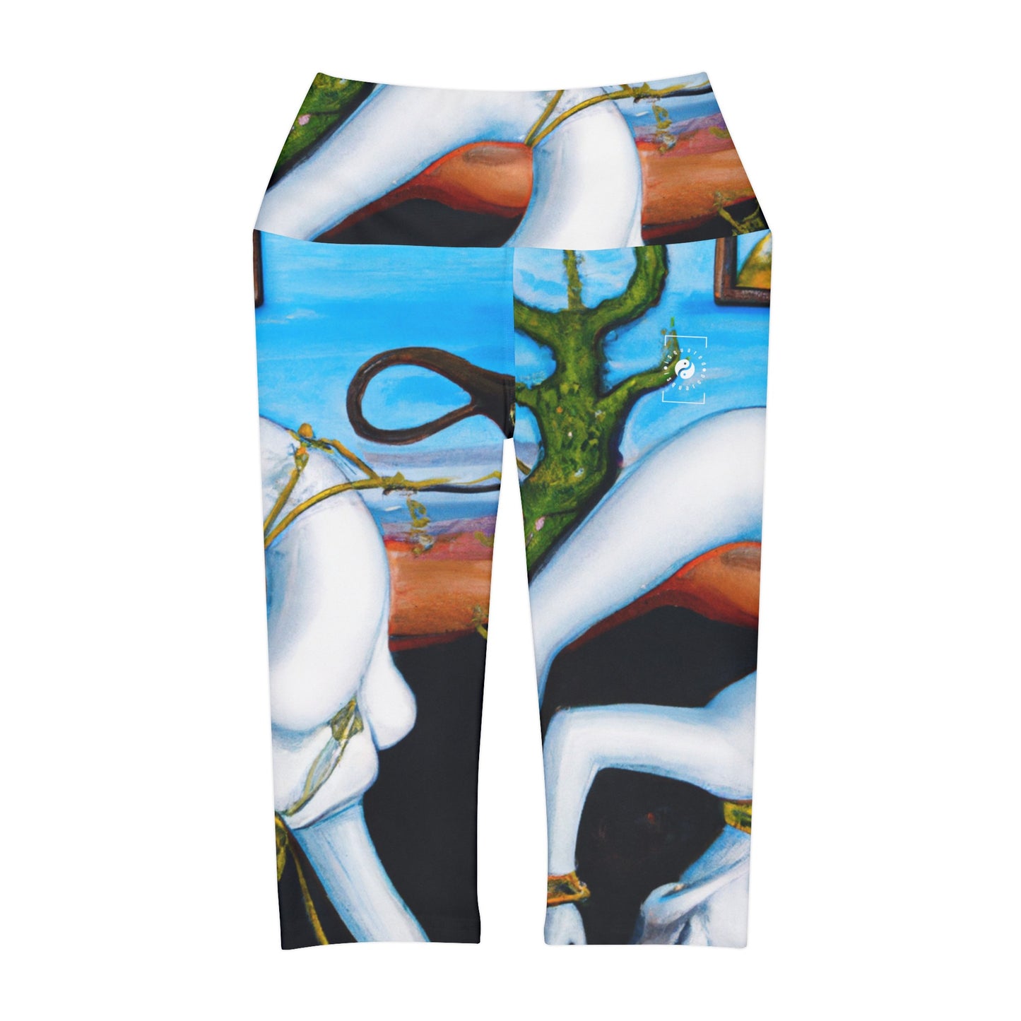 Timeless Reverie - High Waisted Capri Leggings