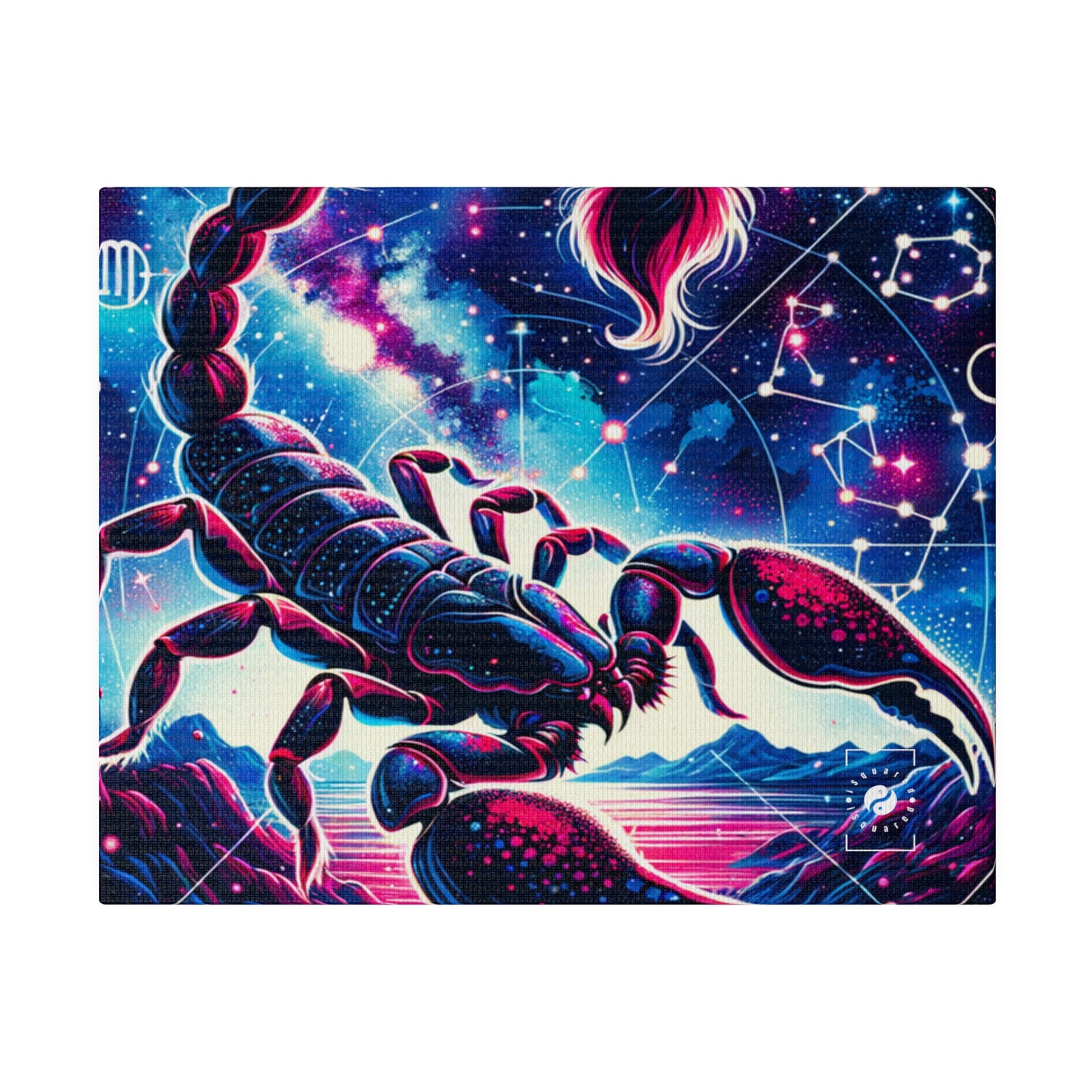 Crimson Scorpio - Art Print Canvas