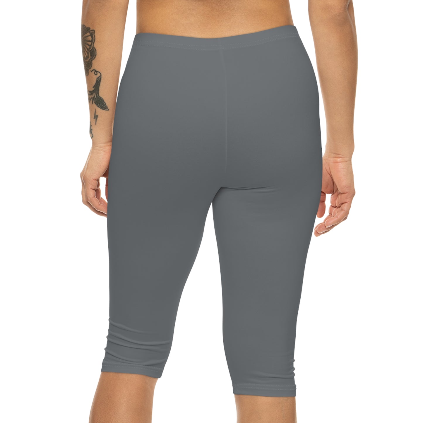 #777B7E Steel Grey - Capri Shorts