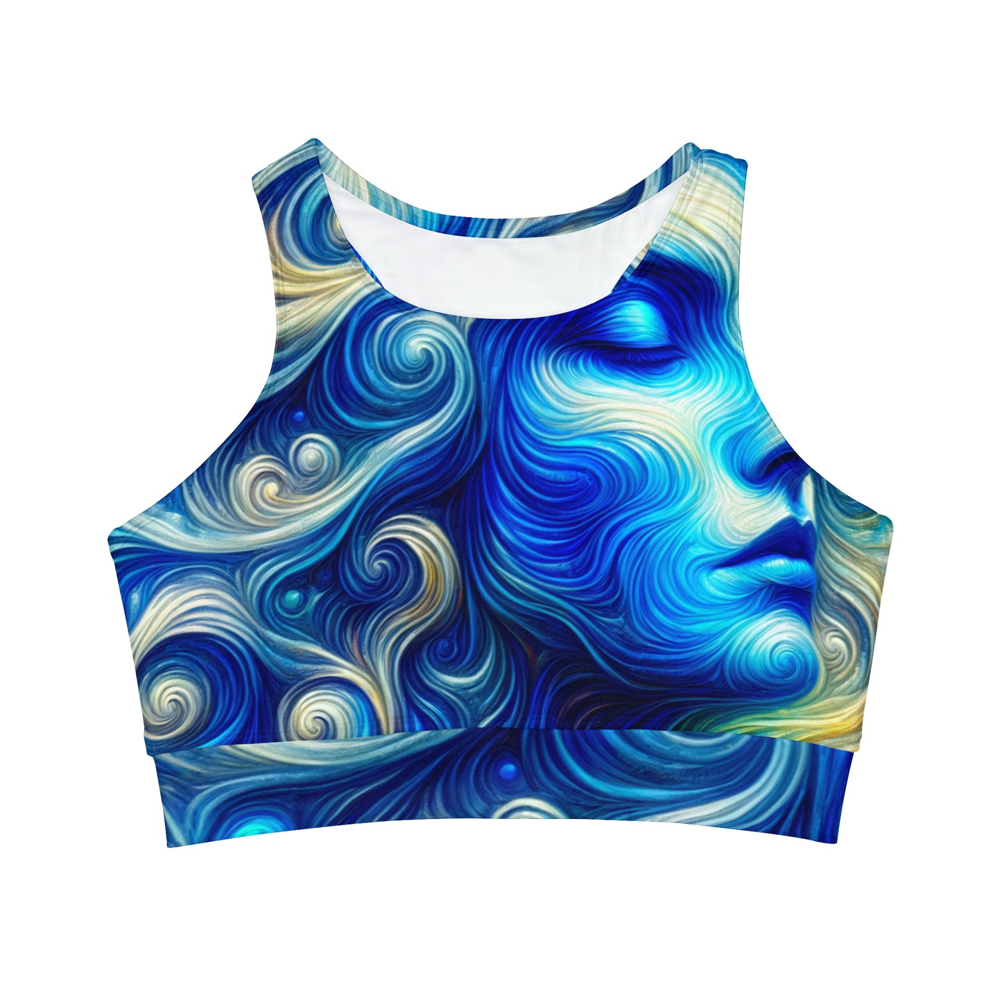 Midnight Muse - High Neck Crop Top