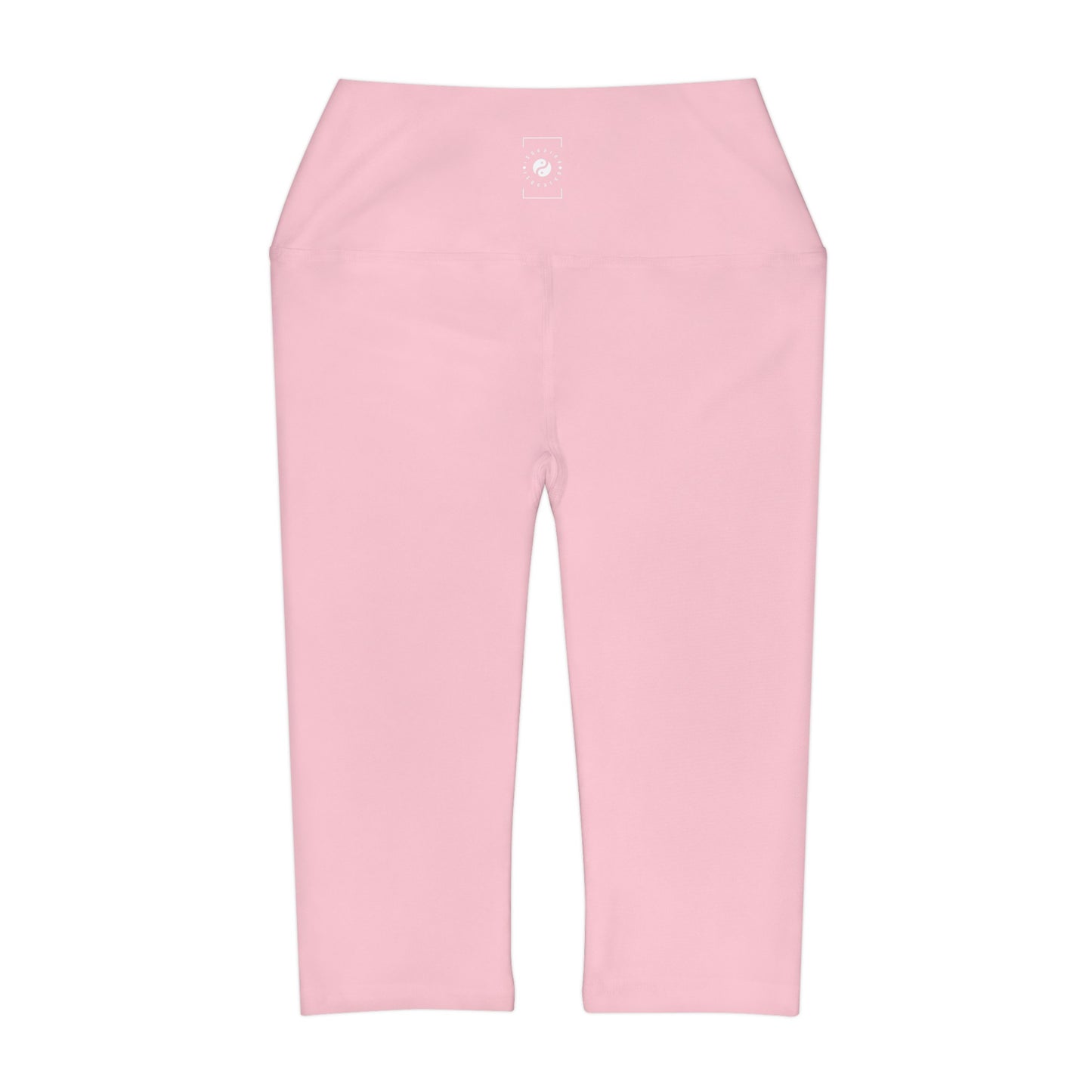 FFCCD4 Rose Clair - Legging Capri Taille Haute