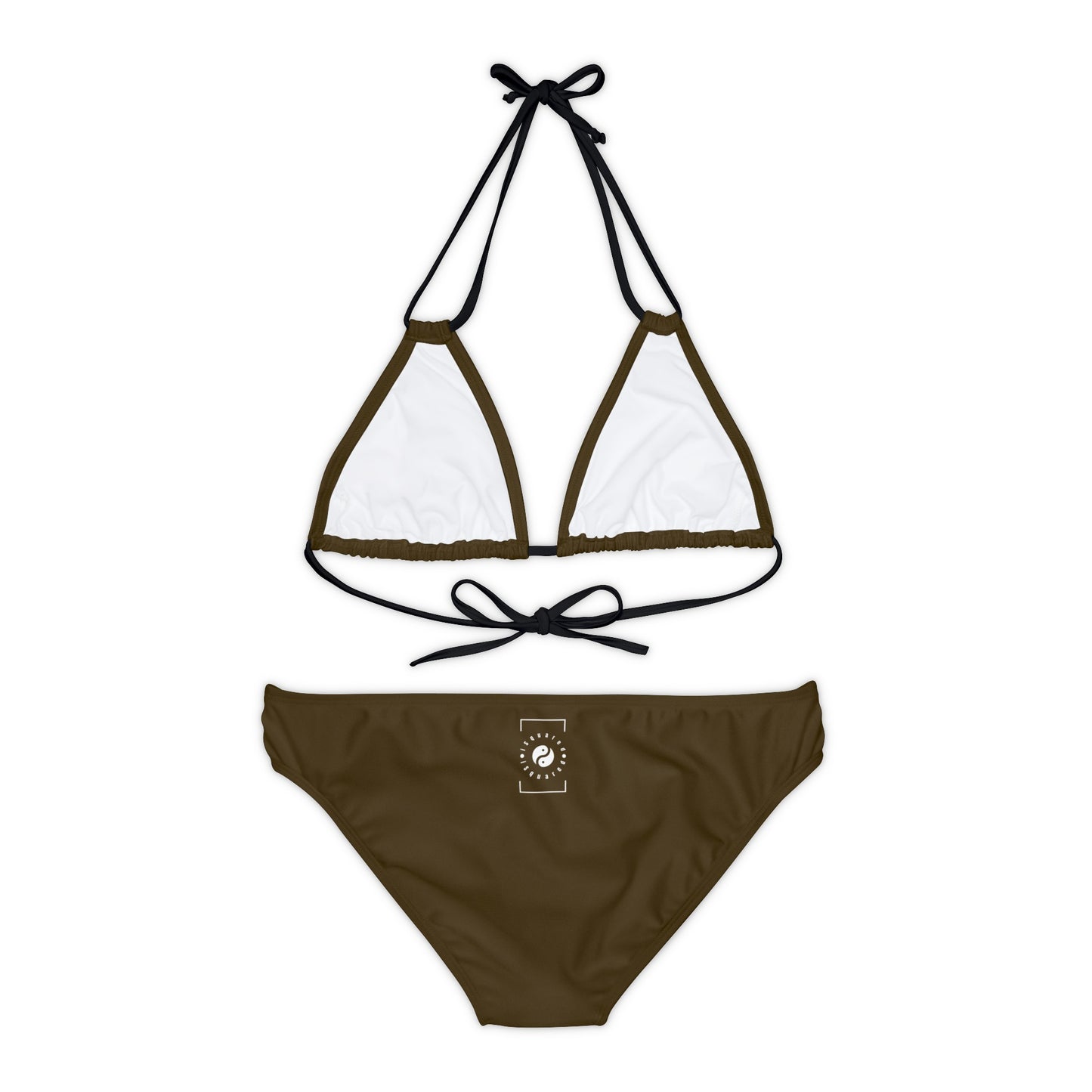 Earthy Brown - Ensemble bikini à lacets