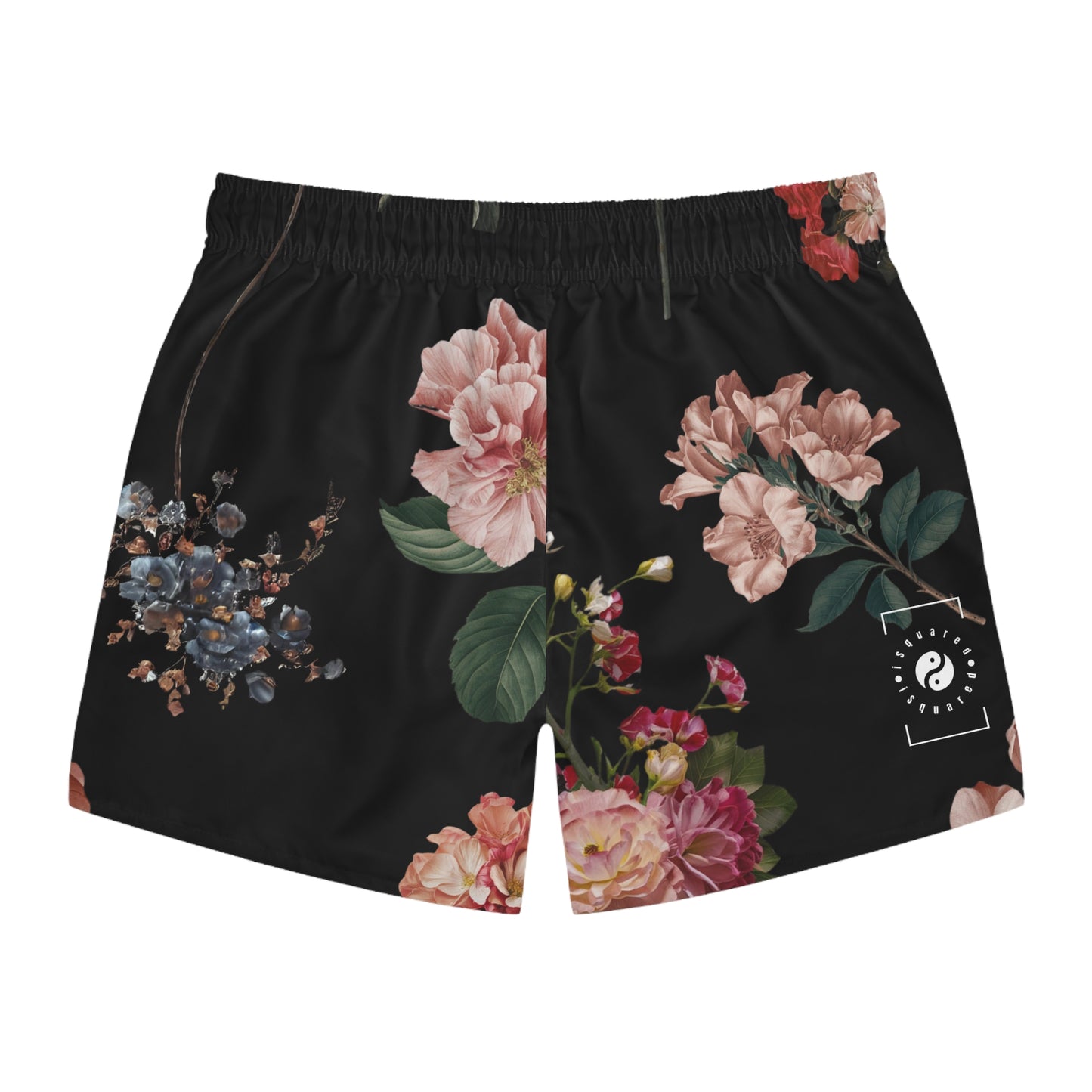 Botanicals on Black - Swim Trunks for Men