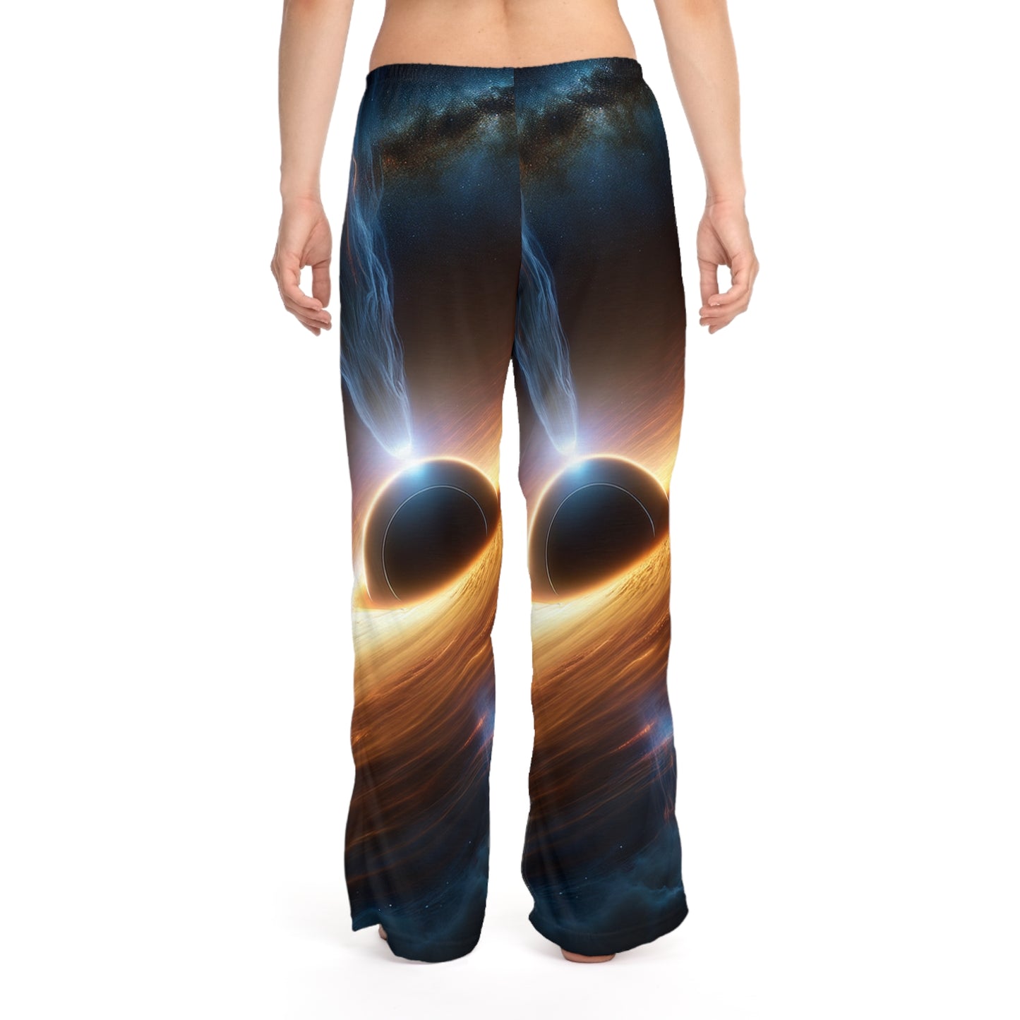 "Discs of Illumination: Black Hole Reverie" - Women lounge pants