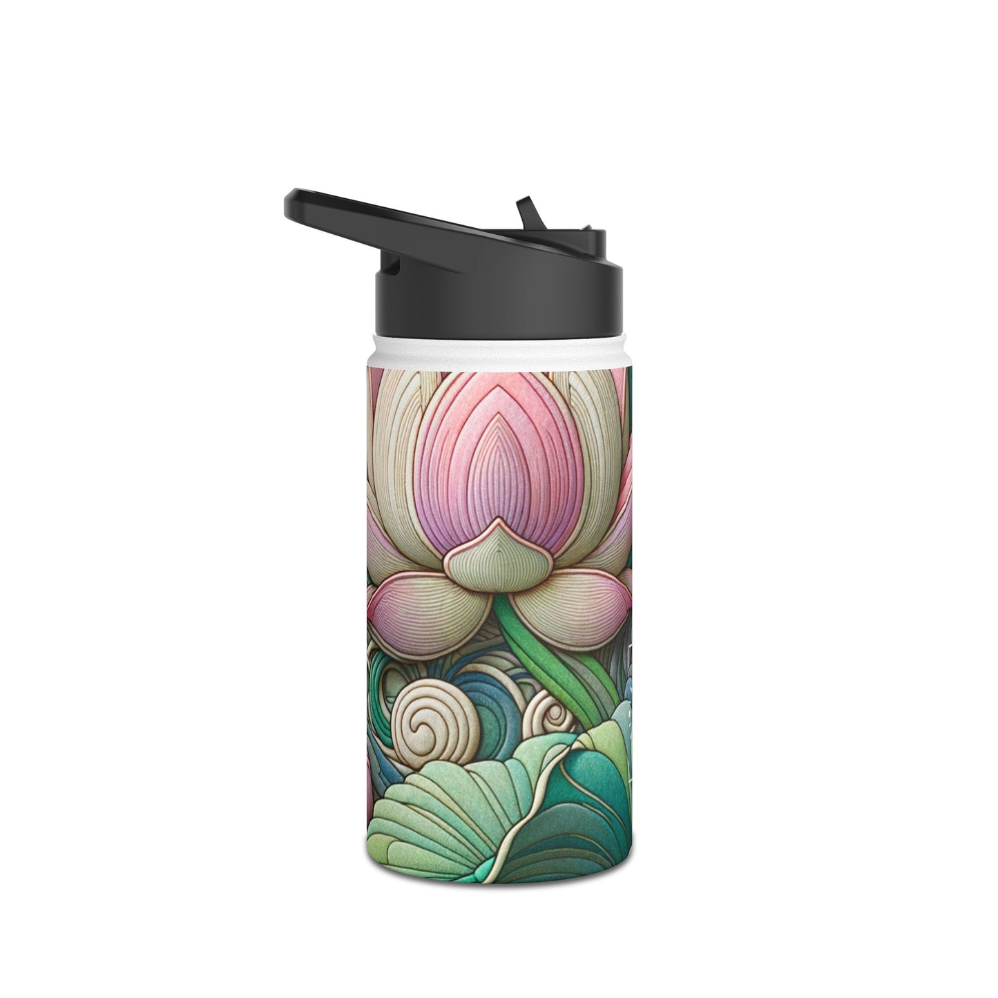 "Lotus Echo Serenity" - Water Bottle