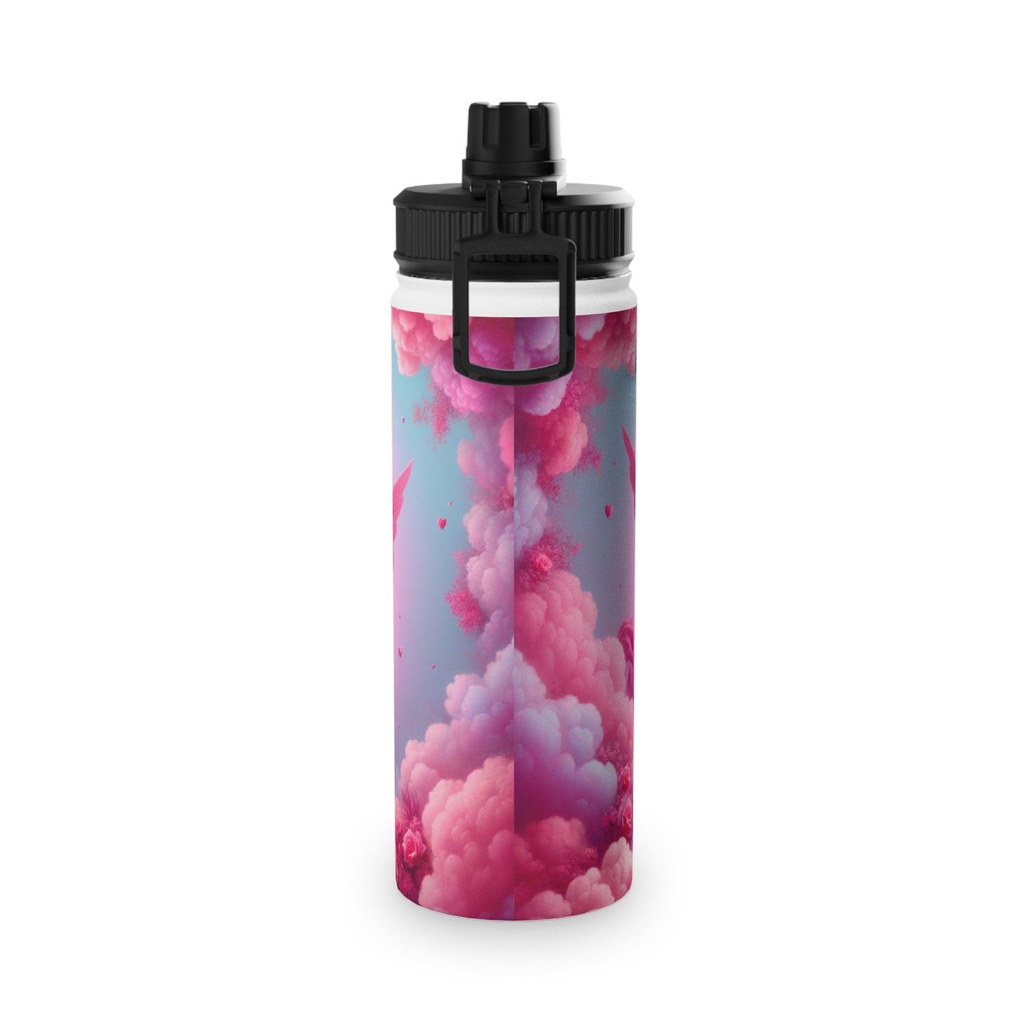 "Bold Blush: A Cupid's Love Affair" - Sports Water Bottle