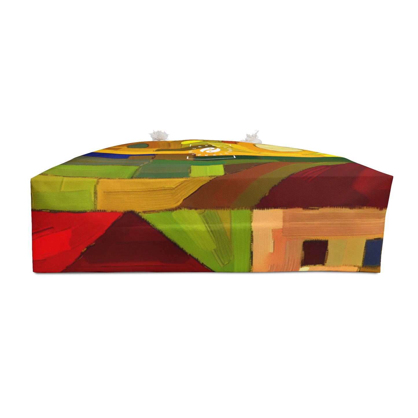 "Earthen Adobes in Hues of Hundertwasser" - Casual Yoga Bag