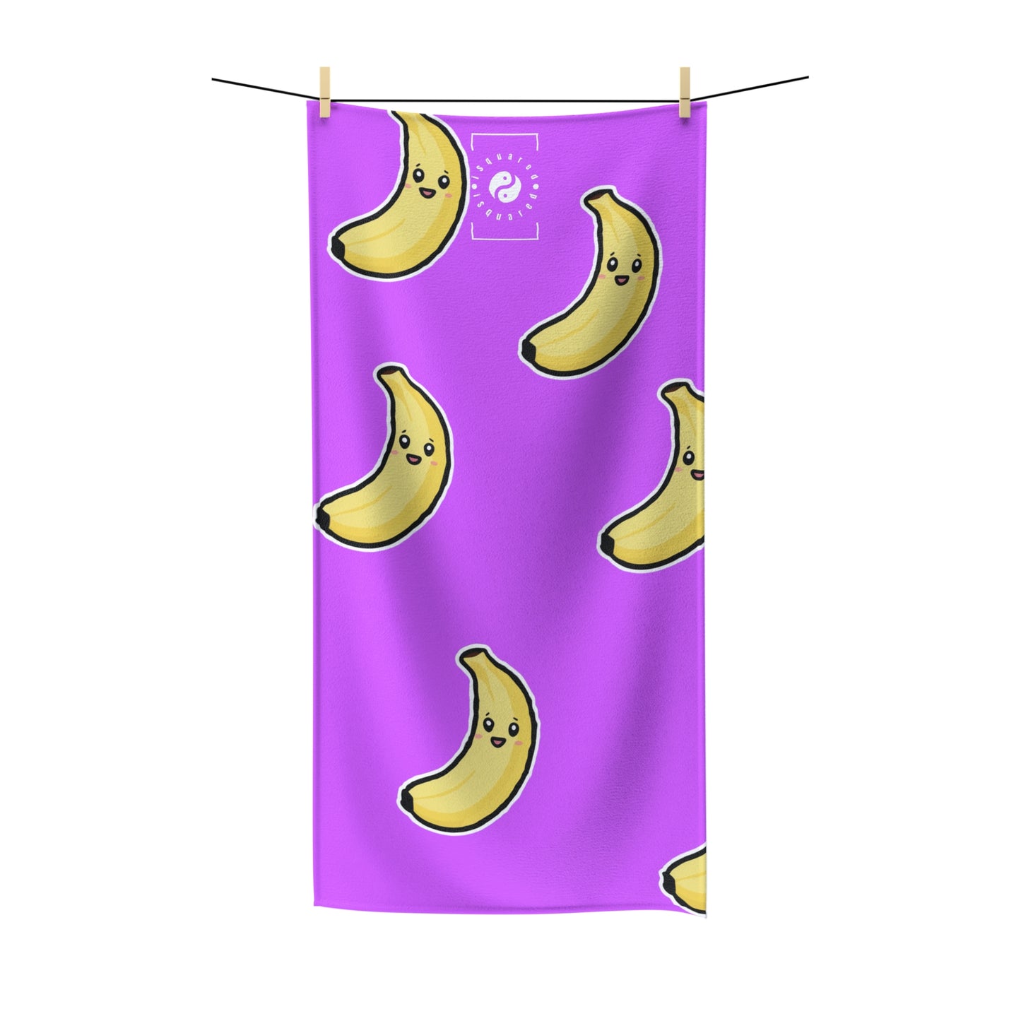 #D65BFF Purple + Banana - All Purpose Yoga Towel