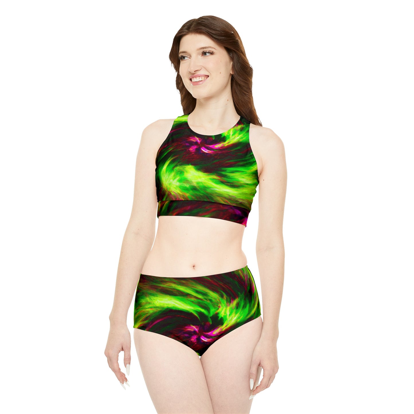 "Fusion Galactique" - Ensemble de bikini de yoga chaud