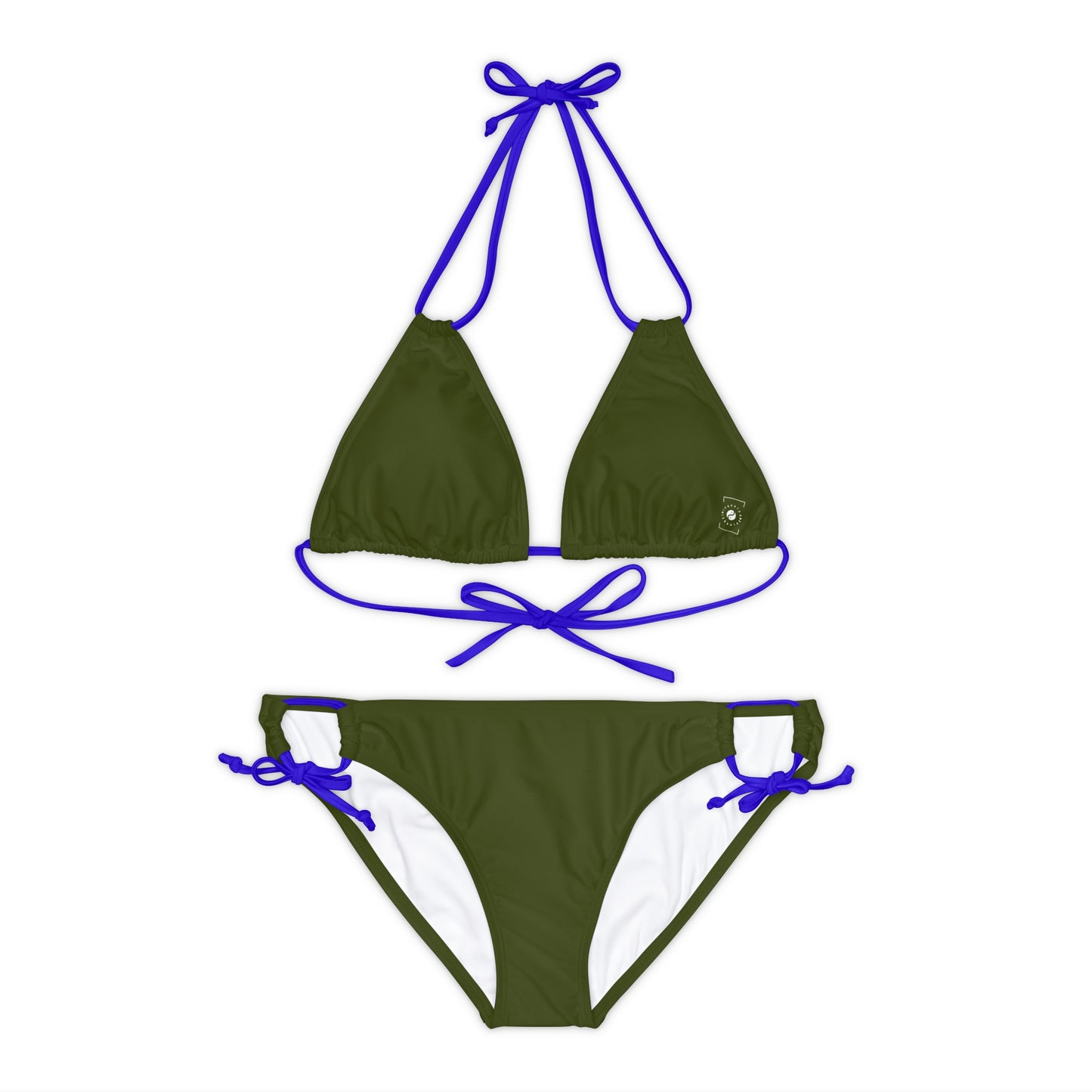 Camo Green - Ensemble bikini à lacets