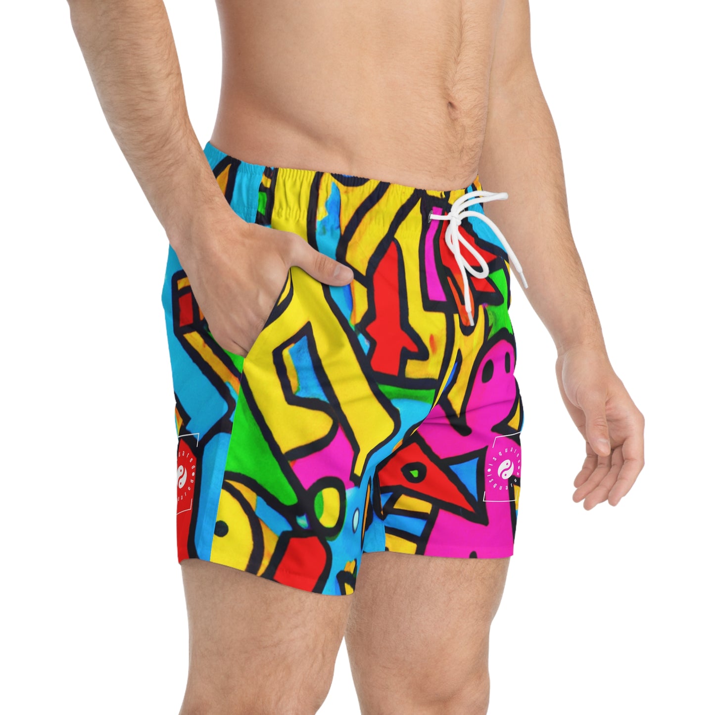 symbols of happiness - Swim Trunks for Men