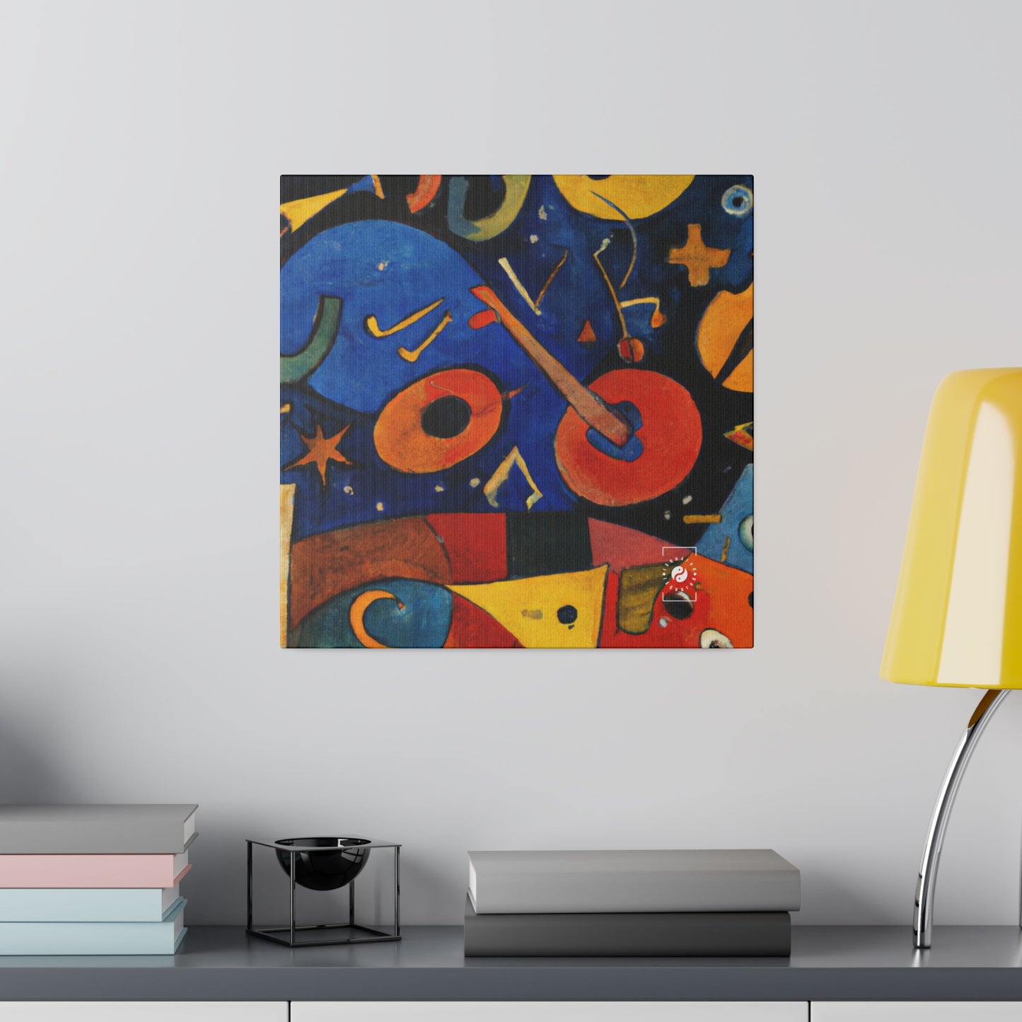 Melodic Abstractions: A Kandinskian Orchestra - Art Print Canvas