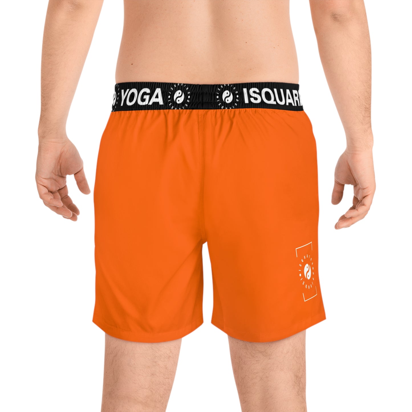 Neon Orange #FF6700 - Swim Shorts (Mid-Length) for Men