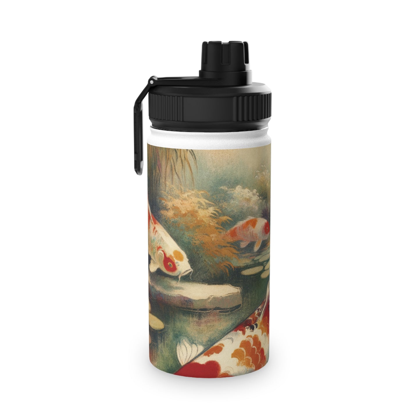 Koi Lily Pond - Sports Water Bottle