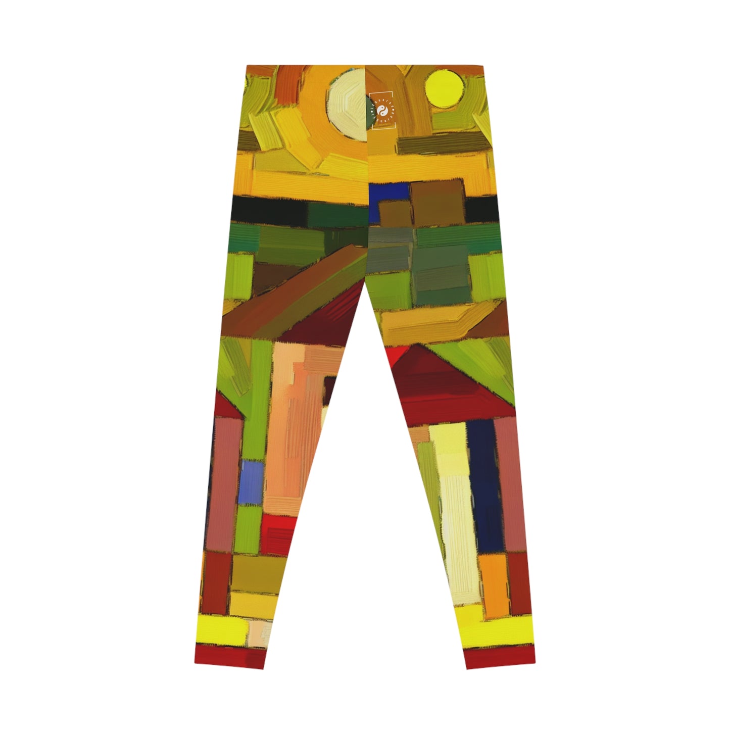 "Earthen Adobes in Hues of Hundertwasser" - Unisex Tights