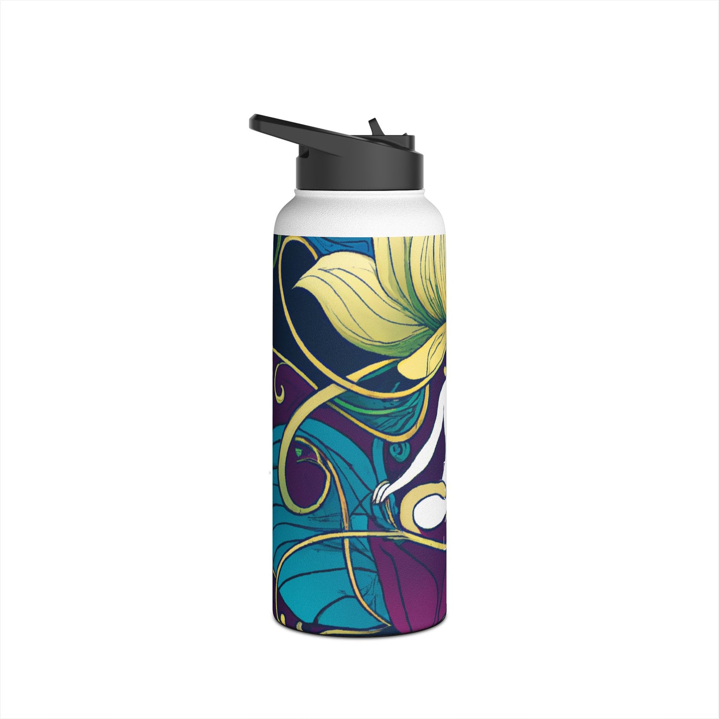 "Lotus Serenity Dance" - Water Bottle