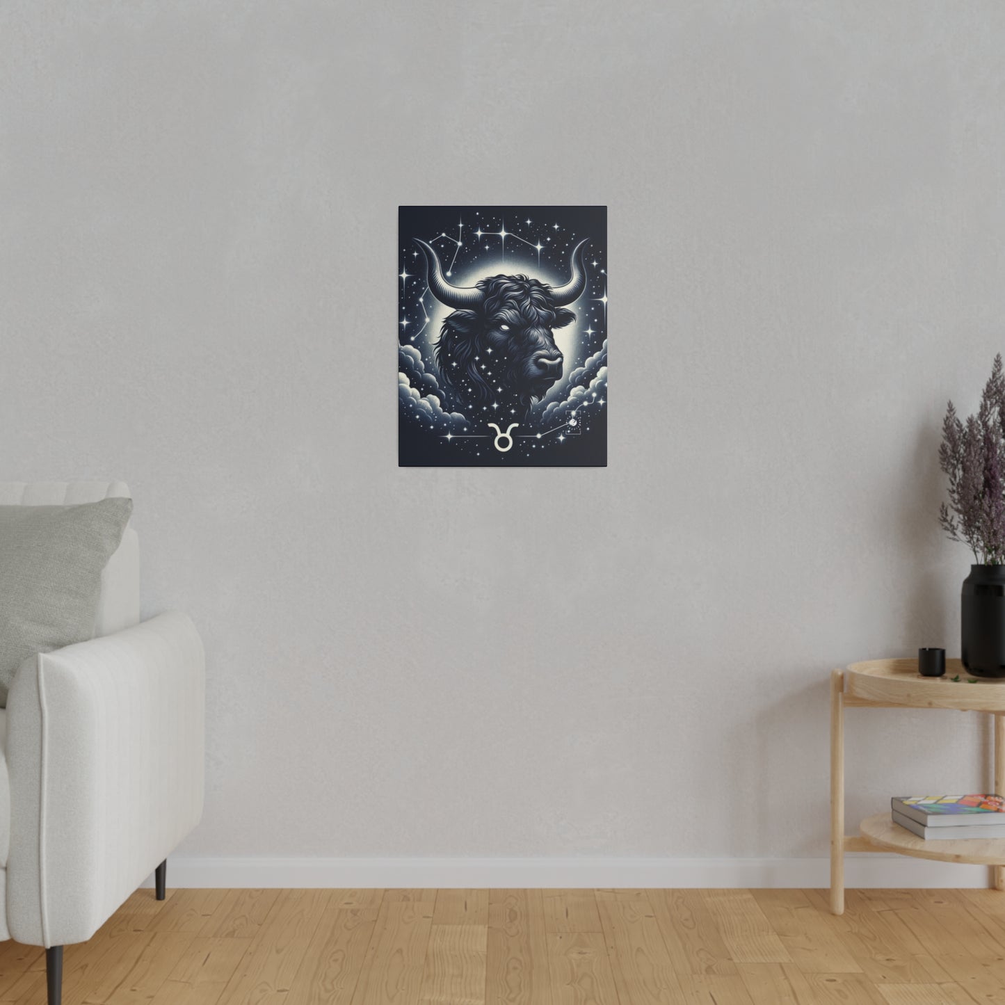 Constellation céleste de la Taurine - Impression d'art sur toile