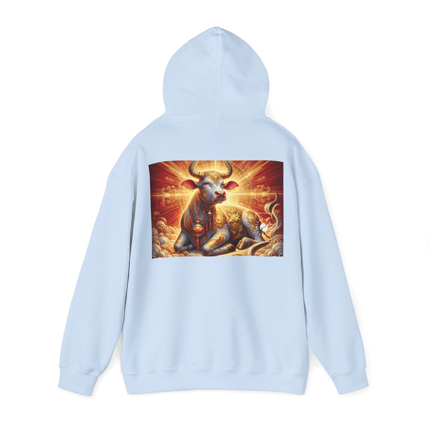 "Golden Euphoria: A Dance of the Divine Bovine" - Hoodie