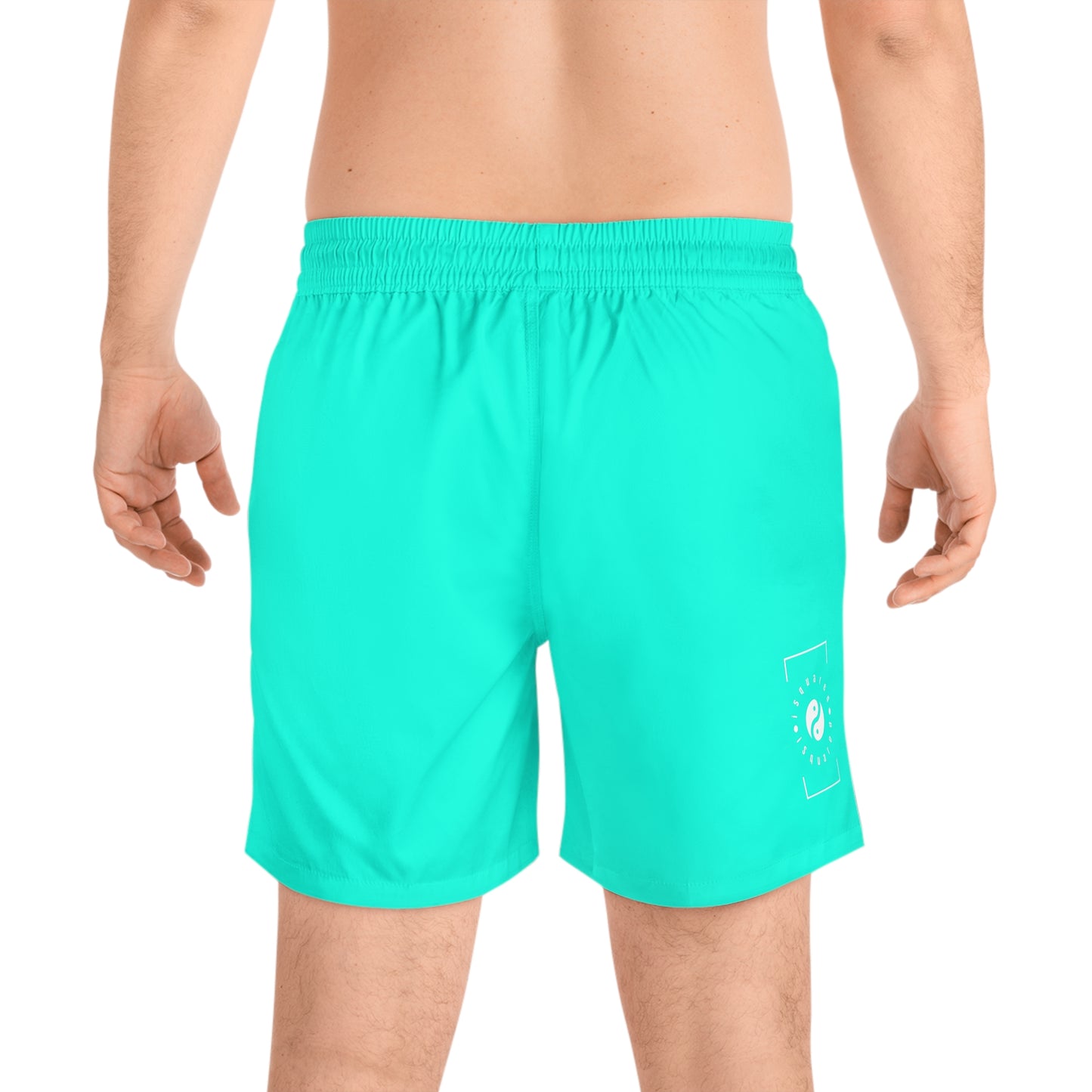 Neon Teal #11ffe3 - Swim Shorts (Solid Color) for Men