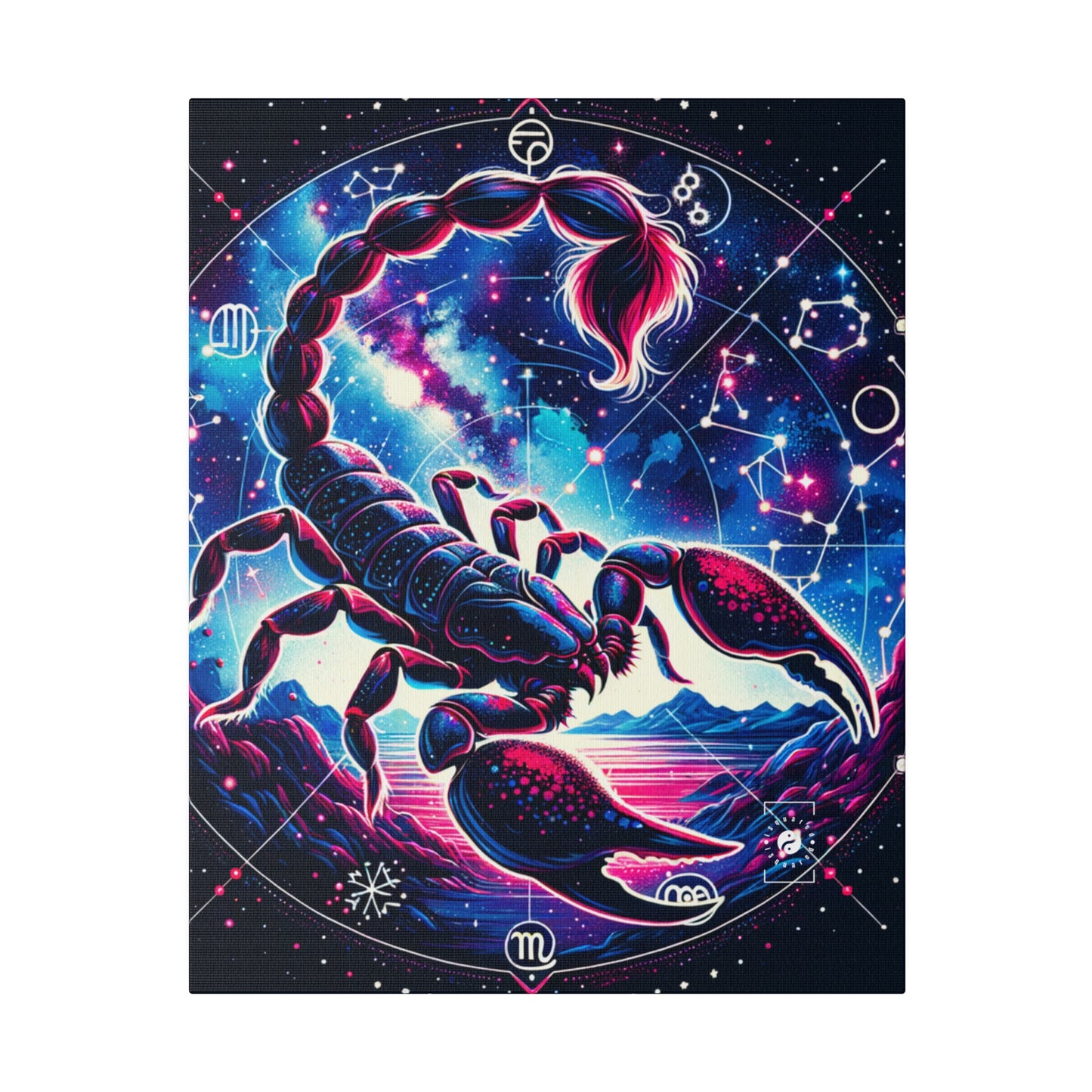 Crimson Scorpio - Art Print Canvas